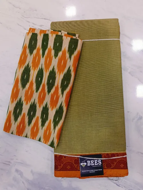 Chettinadu cotton A02109(GREEN Mustard)